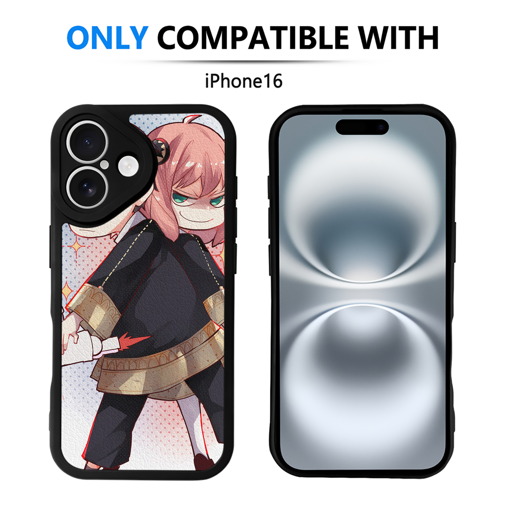 （画像用） SPY×FAMILY间谍家家酒 【iPhone 16シリーズ対応】シリコンスマホケース（レザー調） 材質：シリコン